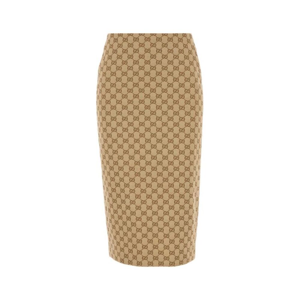 Gucci Women Stretch Gg Fabric Skirt
